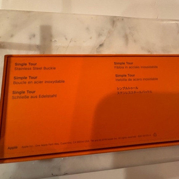 Hermes Apple Watch Band Single Tour Navy - Picture 3 of 3